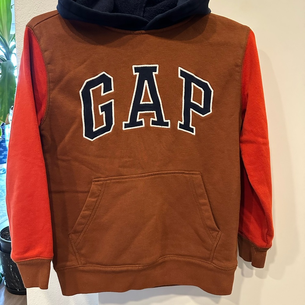 GAP boy Brown and Red Jacket hoodie